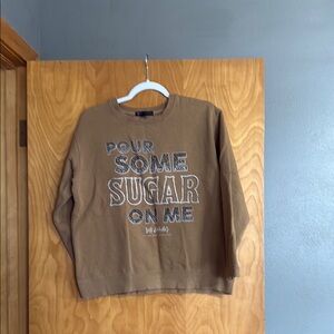 Brown Graphic Sweater